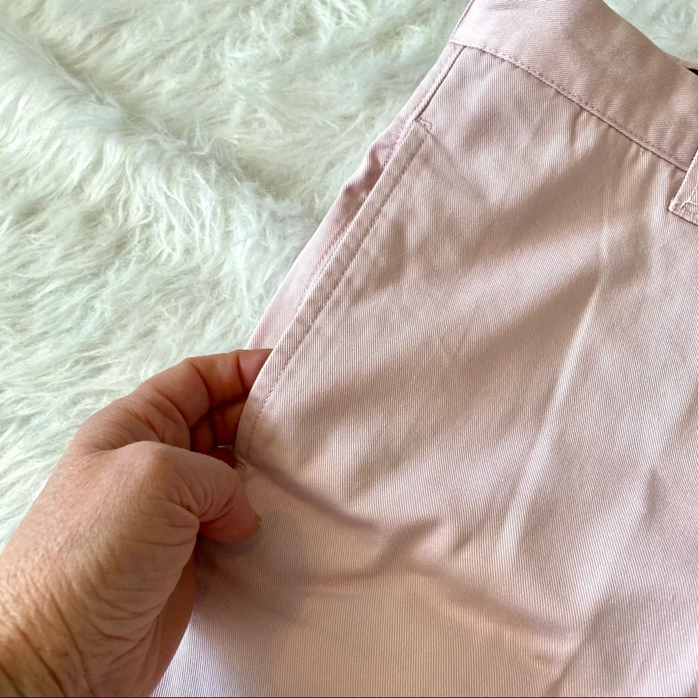 J. Crew flat front pink Bermuda shorts size 33 like new